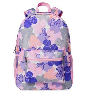 Disney Parks Minnie Mouse Bow Backpack Pastel Pink Purple Vacay WDW NWT
